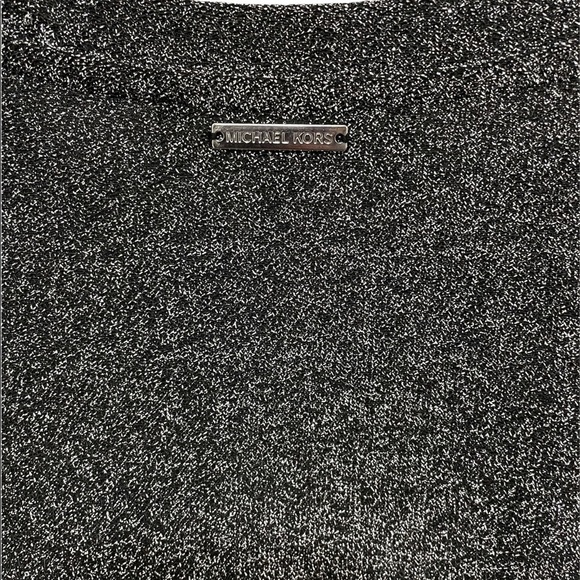 NWT MK Michael Kor's Cold Shoulder Strap Split Long Sleeve Blouse - Picture 4 of 4